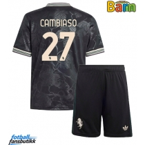 Juventus Andrea Cambiaso #27 Tredjedraktsett Barn 2025-26 Kortermet (+ Korte bukser)
